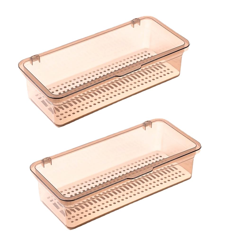 CTRLZS Flatware Tray with Lid,Utensil Storage with Lid Plastic Cutlery Tray,Cutlery Drawer Organizer Utensil Storage ContainerE