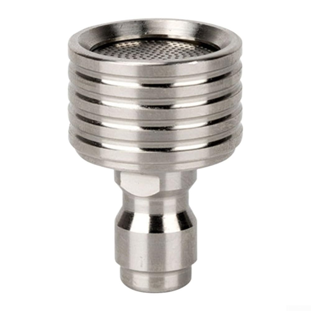 Stainless Steel High Pressure Jet Nozzle with Quick Connect 1/4 Inch Fitting for Use on Vehicles Patios Outdoor Fixtures and Maintenance Equipment (0.5mm)