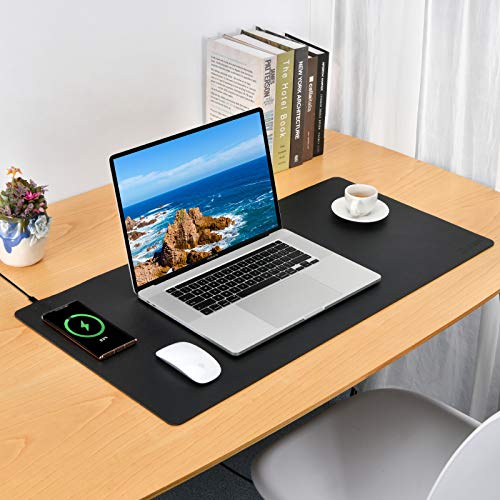 Jelison Wireless Charging Leather Desk Pad Dev & Gear