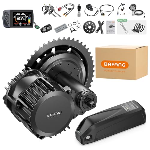 BAFANG BBS-HD 1000W 52V Mittelmotor mit EKD01 E-Bike Display -CAN Protokolle Elektrofahrrad-Umbausatz, Mittelmotor 8Fun BBS03 G320 Ebike Conversion Kit für BB68mm MTB