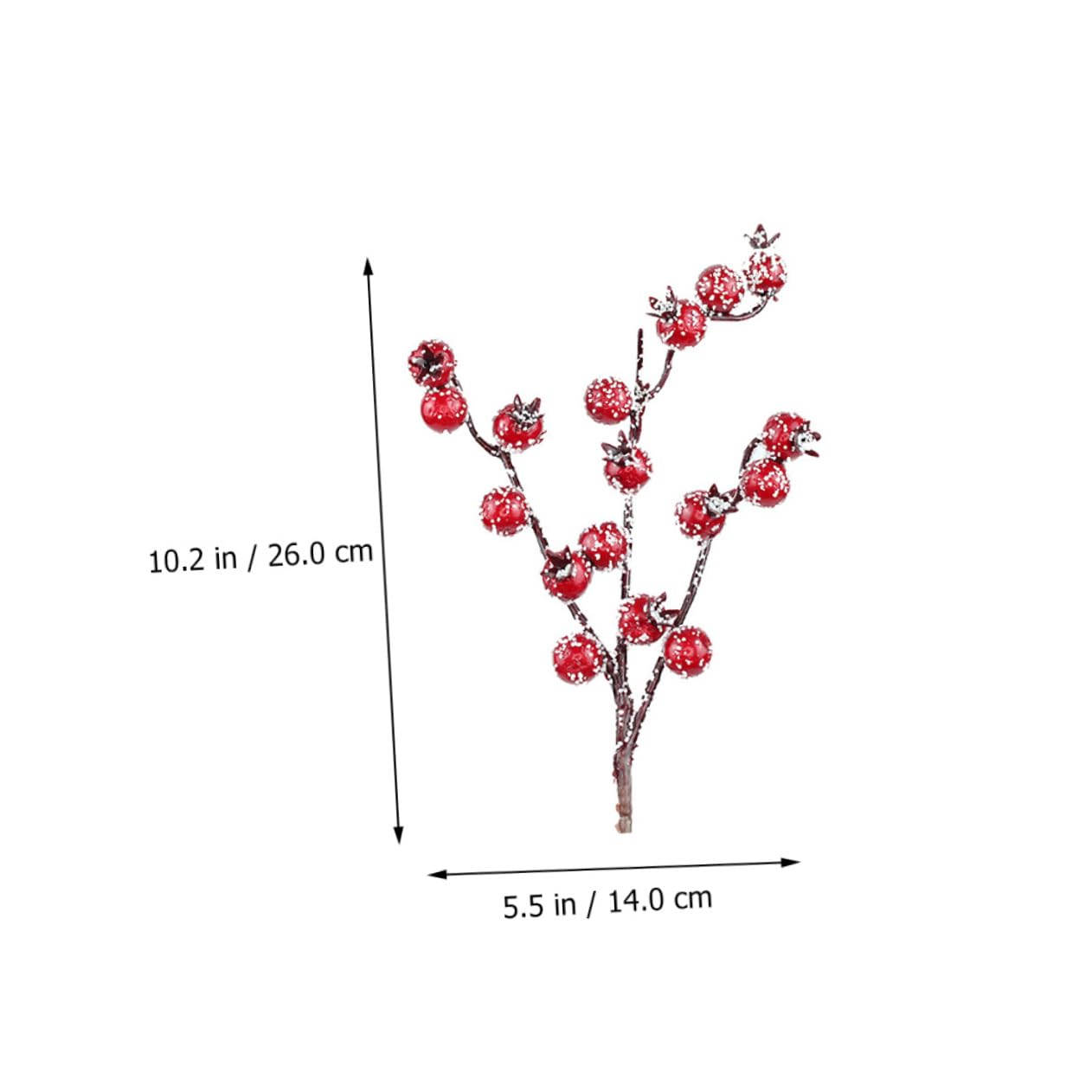 Ciieeo 3 Ensembles 12 Pcs Fruits Rouges Faux Pommetier Tiges De Houx Artificielles Baies Rouges pour L'Artisanat Baies De Houx De Noël Mini Baies De Noël Décoration D'Aiguille