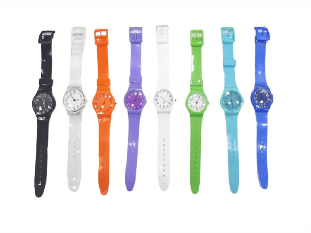 Horloge pour détenus plastique vernis avec mécanisme apparent blanc noir