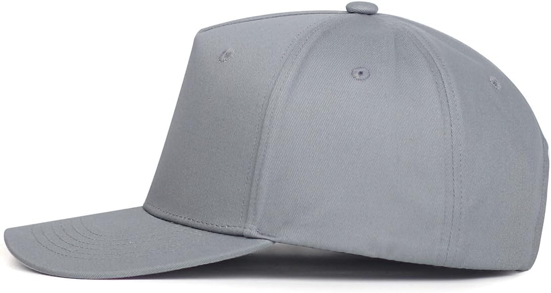 Zylioo XXL 5 Panel Baseball Cap for Big Heads, Structured Mid Crown Hat, Deep Fit Large Head Cap for Outdoor Casual
