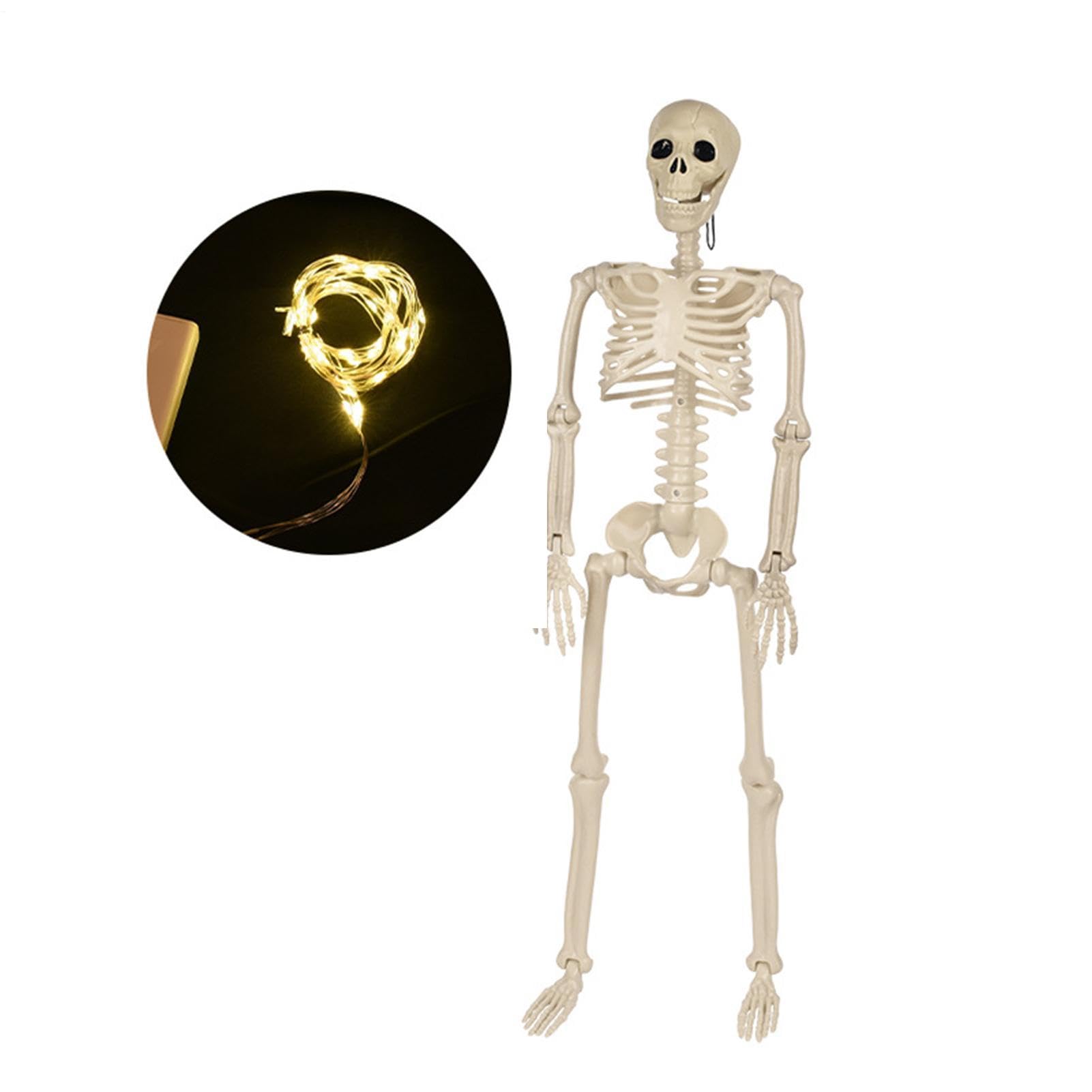 Scheletro Posable Decorazione di Halloween 30 "Spettrale Appeso Prop con