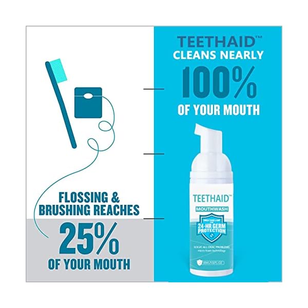 3 Bottle Teethaid Mouthwash, Calculus Removing, Therapeutic Mouth Ulcers, Eliminating Unhealthy