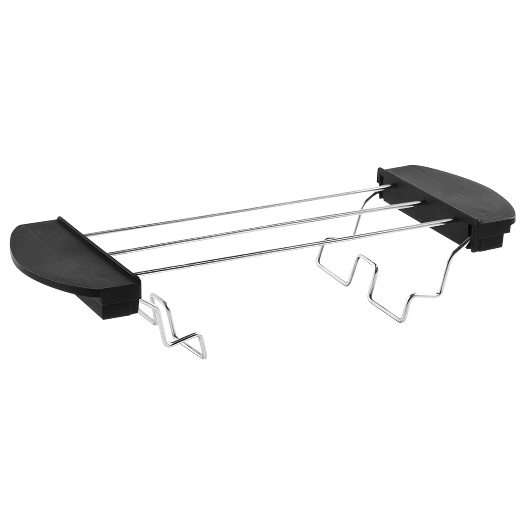 Hperu Stainless Steel Toaster Warming Rack Foldable Toast Holder Rack with Handle Anti Scald Toast for 2 Slice Toaster