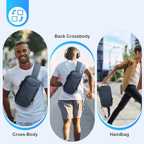 Pilipane Sling Bag, USB Anti-Theft Chest Shoulder Bags, Casual Daypack - Image 4