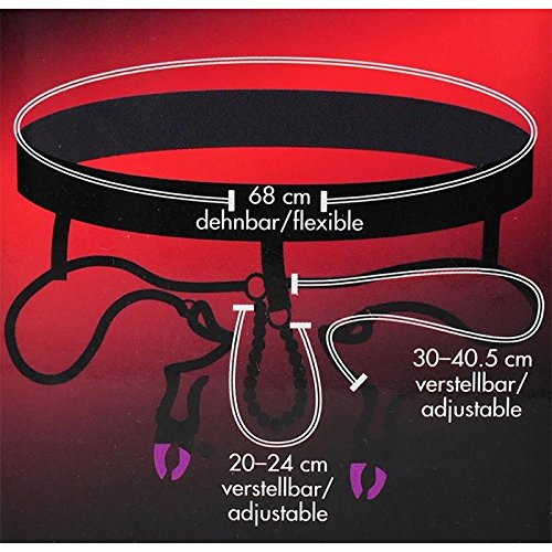 Bad Kitty parelstring - verleidelijke kralenkoord voor het stimuleren van de clitoris, broekje met klemmen, ouvert string voor vrouwen en koppels - Afbeelding 4