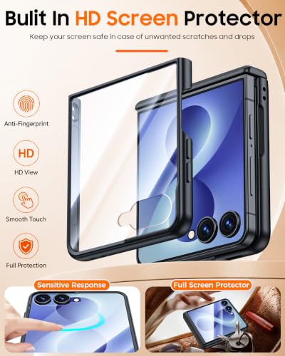 Image of for Galaxy Z Flip 8 Case with Hinge Protection & Screen Protector