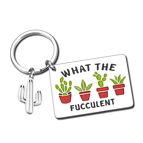 Cactus Keychain Encouragement Keyring For Women Cactus Decor Key Chain