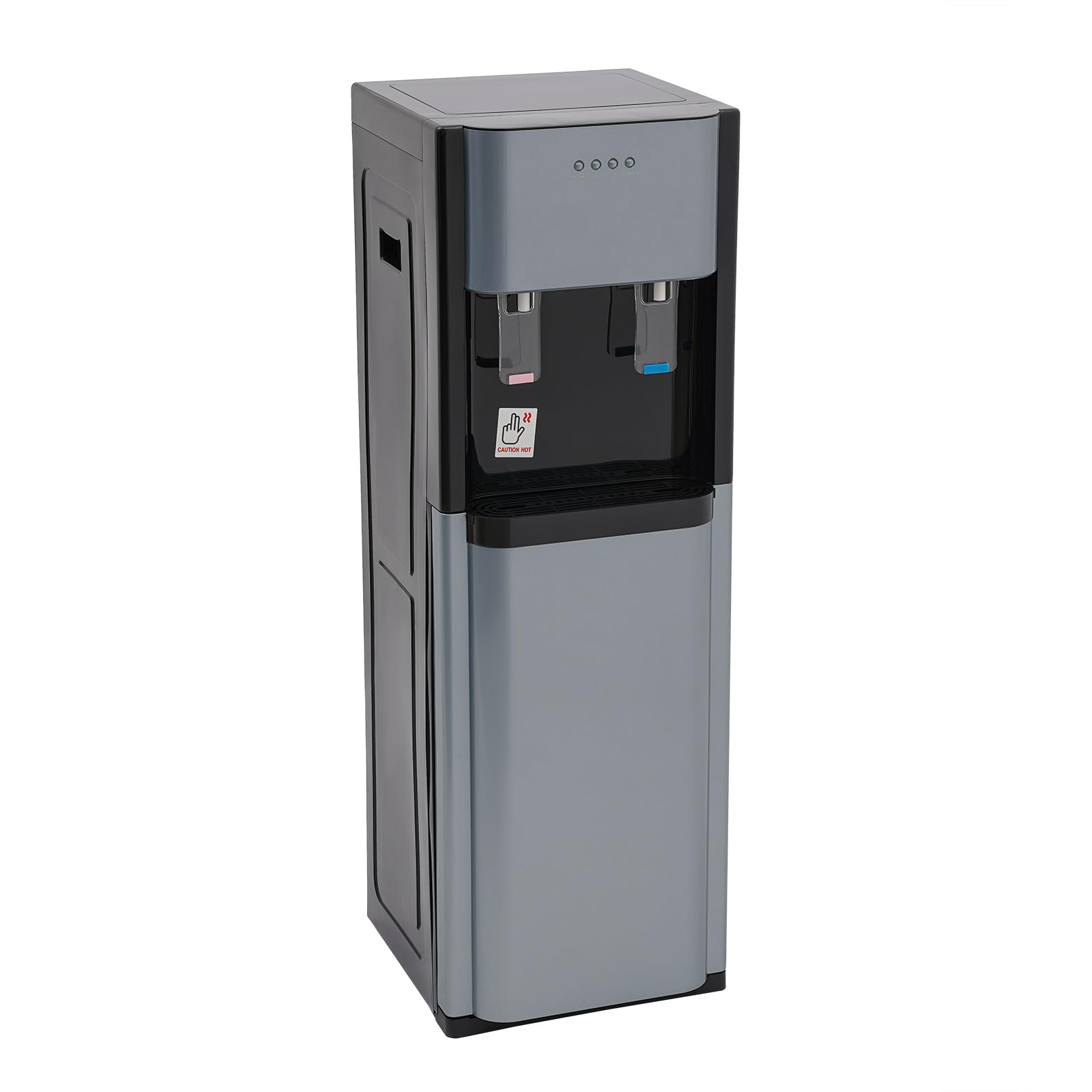 Bottom Loading Water Dispenser, Hot & Cold Standing Water Dispenser, Water Dispenser with Heating and Cooling Functions, for or Home, Office, Living Room, Etc (Dark Gray)