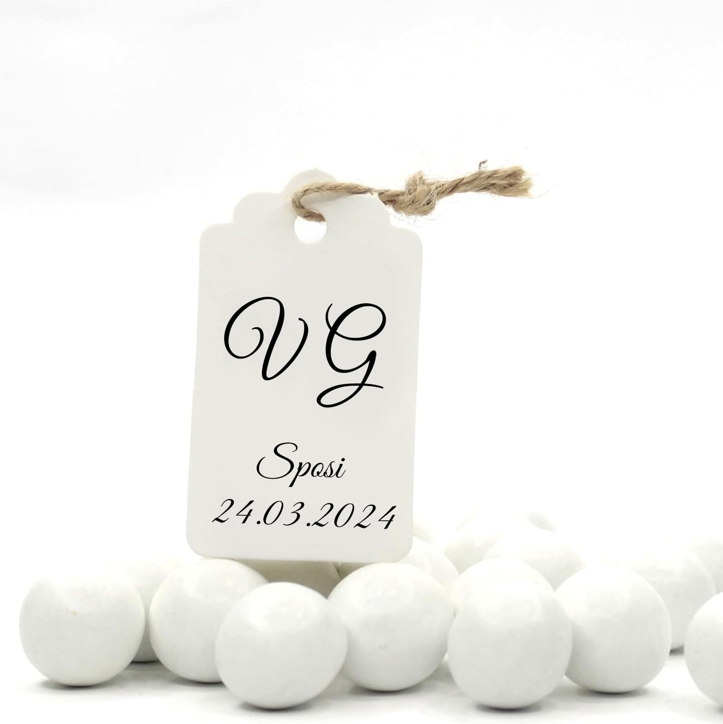 Kit 75 Pezzi Personalizzati Per Bomboniere - Scatoline, Tag E Nastrini Per Comunione E Matrimonio - Foto 2