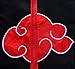 KuKiee Unisex Long Ninja Robe Akatsuki Cloak Halloween Cosplay Costume Uniform (X-Large, Stand Collar Cloak)