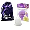 Me Luna Menstruatiecup zacht, bol, zilveren glitter, maat M