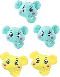 SHOWERORO 5 Pçs Boneca Elefante Mochila Chaveiros Chaveiro De Pelúcia Decoração Infantil Pingente De Boneca De Pelúcia Macio Elefante Brinquedo Bicho De Pelúcia Chaveiro Chaveiro Pingente