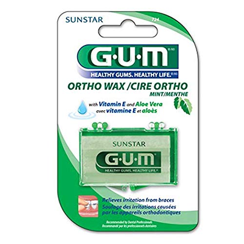 G-U-M Ortho Cera, Menta - ciascuna, confezione da 6