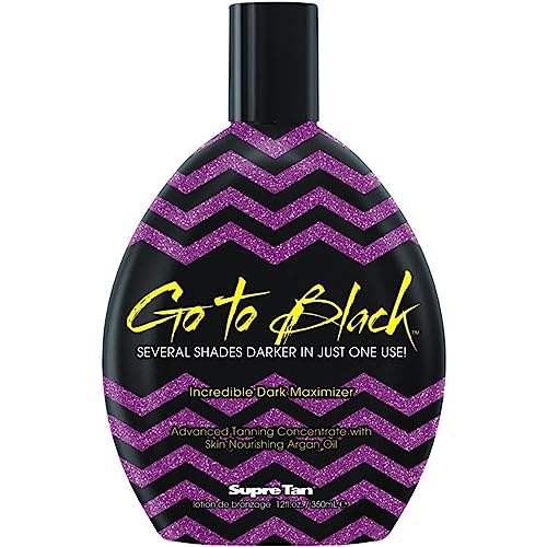 Supre Tan Go To Black - Intense Tanning Formula for Deep Lasting Results - Dark Maximiser 350ml