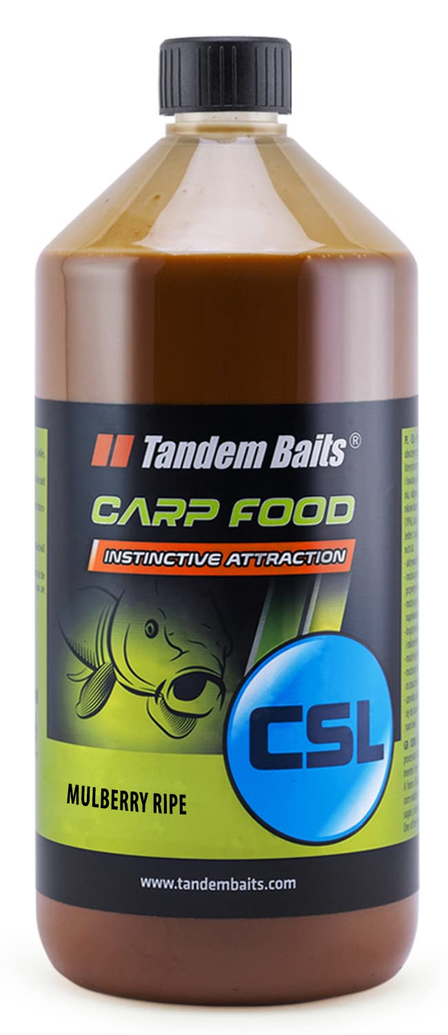 Tandem Baits Carp Food CSL Riped Mulberry, Fish Attractors Carp Fishing Without Effort, Big Fish Bait, Carp Accessories for Professionals & Hobby Anglers 1000 ml