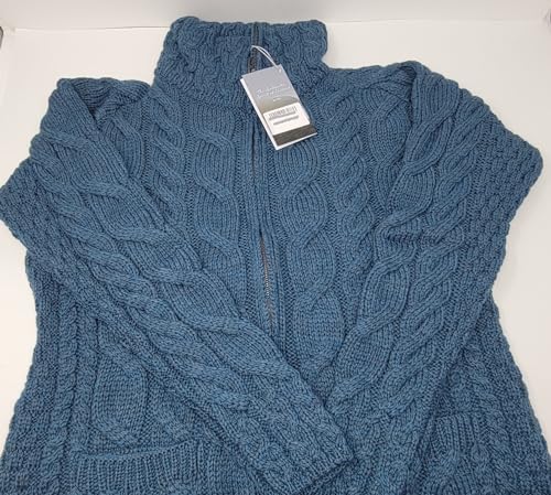Image of Zippered Wool Sweater by Aran Woollen Mills