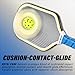 AMA SPORT Carbon Fiber Pickleball Paddles USAPA Approved 16mm Pickleball Paddle Friction Textured Surface Thermoformed Pickleball Racket with Propulsion PP Honeycomb Core (NXT 01-Blue)