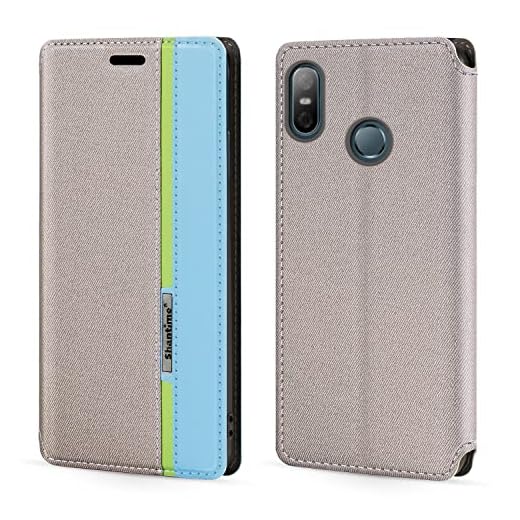 för HTC U12 Life fodral, mode flerfärgad magnetisk stängning läder flip fodral skydd med korthållare för HTC U12 Life (6 tum)
