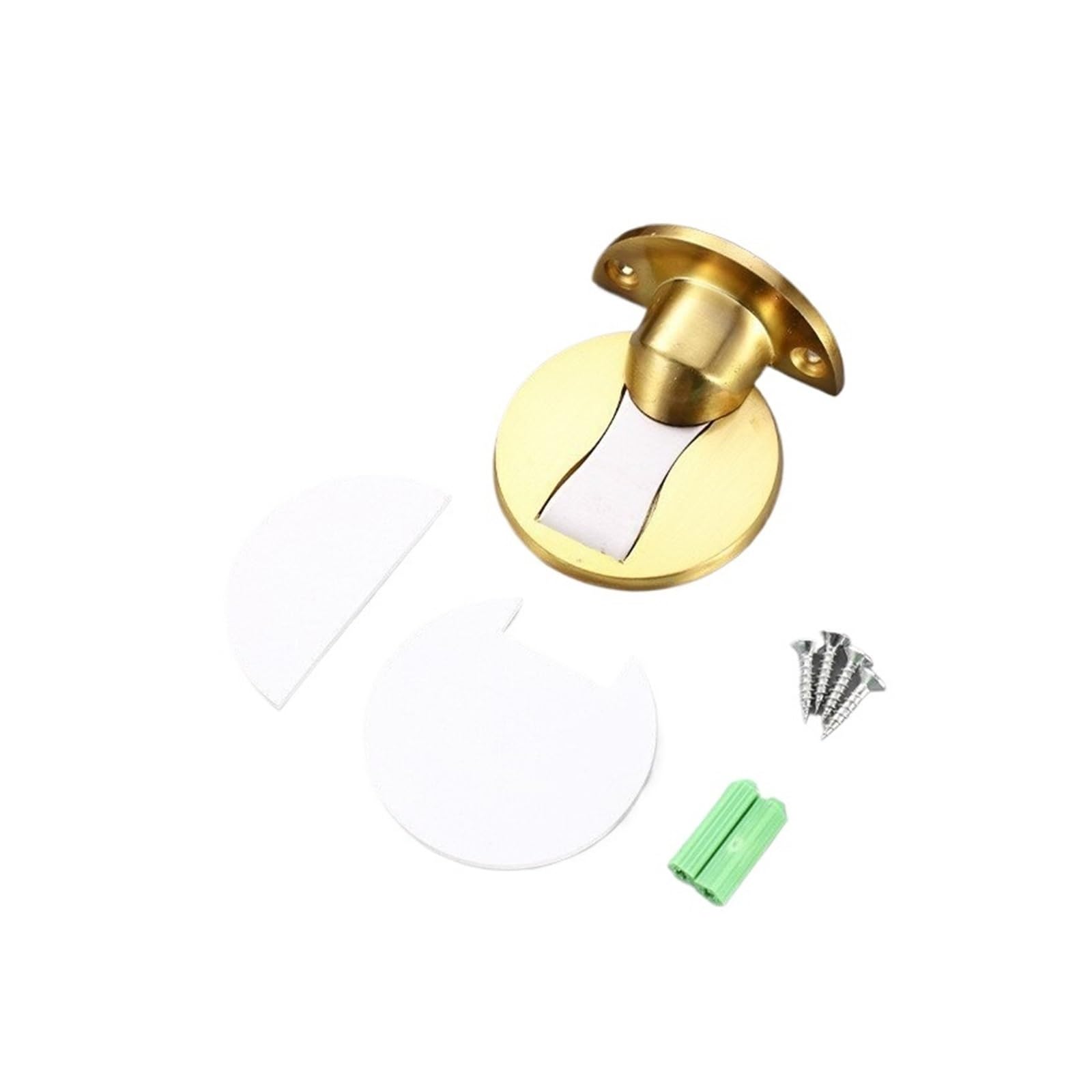 Invisible Magnetic Punch Free Stainless Steel Door Stopper(Golden)
