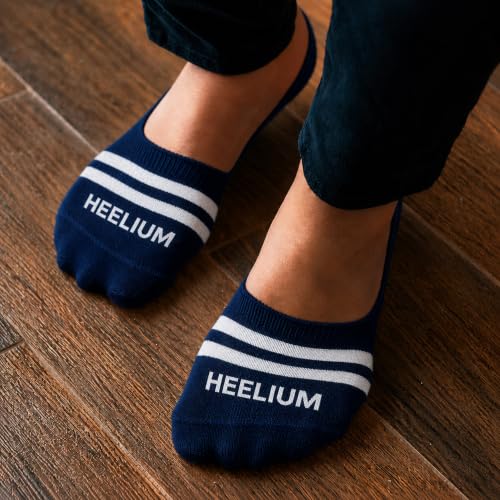 Image of HEELIUM Bamboo No Show Socks for Men | Odour Free & Breathable | 3X Softer Than Cotton Socks | Low Cut Socks | Size (UK 6-10)