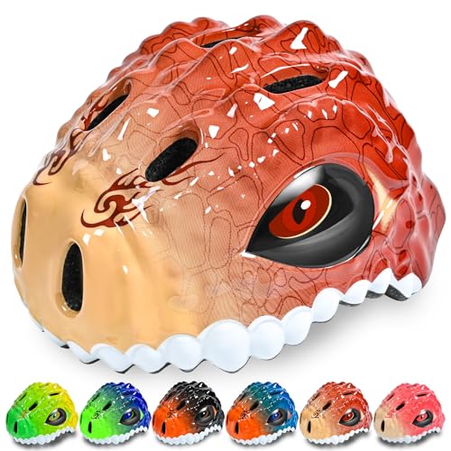 DOJASOHILMI Toddler/Kids Bike Helmet for Boys Girls Adjustable Kids Helmet 3D Lightweight Ventilation and Multi-Sports Scooter Cycling Roller Balance Bike