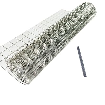Stainless Steel Hardware Cloth Size:19Gauge 1inch 16inchx8Feet 304 Stainless Steel Welded Wire Mesh Supports Poultry Netting Cage Fence,Keep The Animals Out, Protecting New Plants