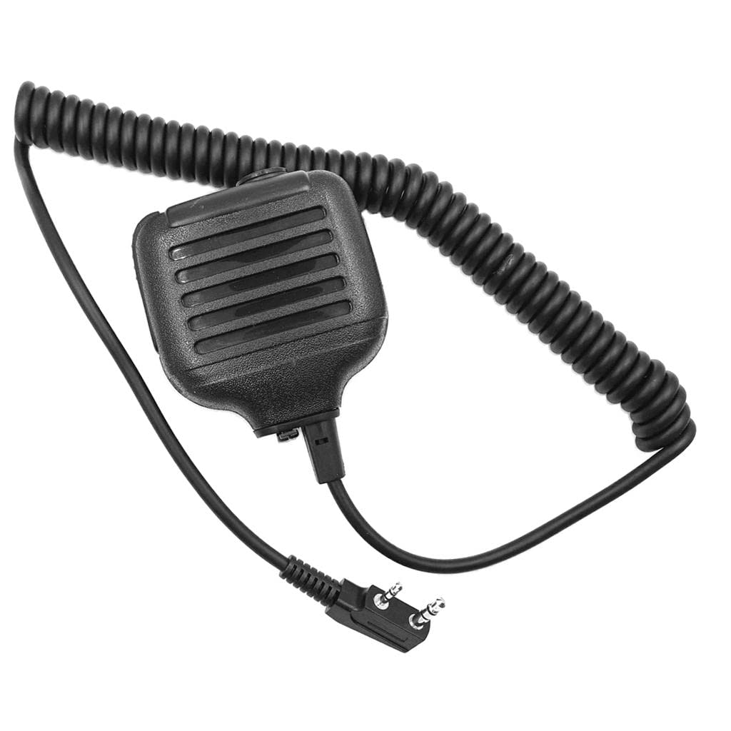2pin Heavy Duty Shoulder Remote Speaker Mic Microphone PTT for Kenwood Radio-image-23
