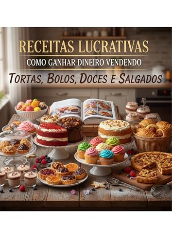 Receitas Lucrativas Como Ganhar Dinheiro Vendendo Tortas, Bolos, Doces e Salgados