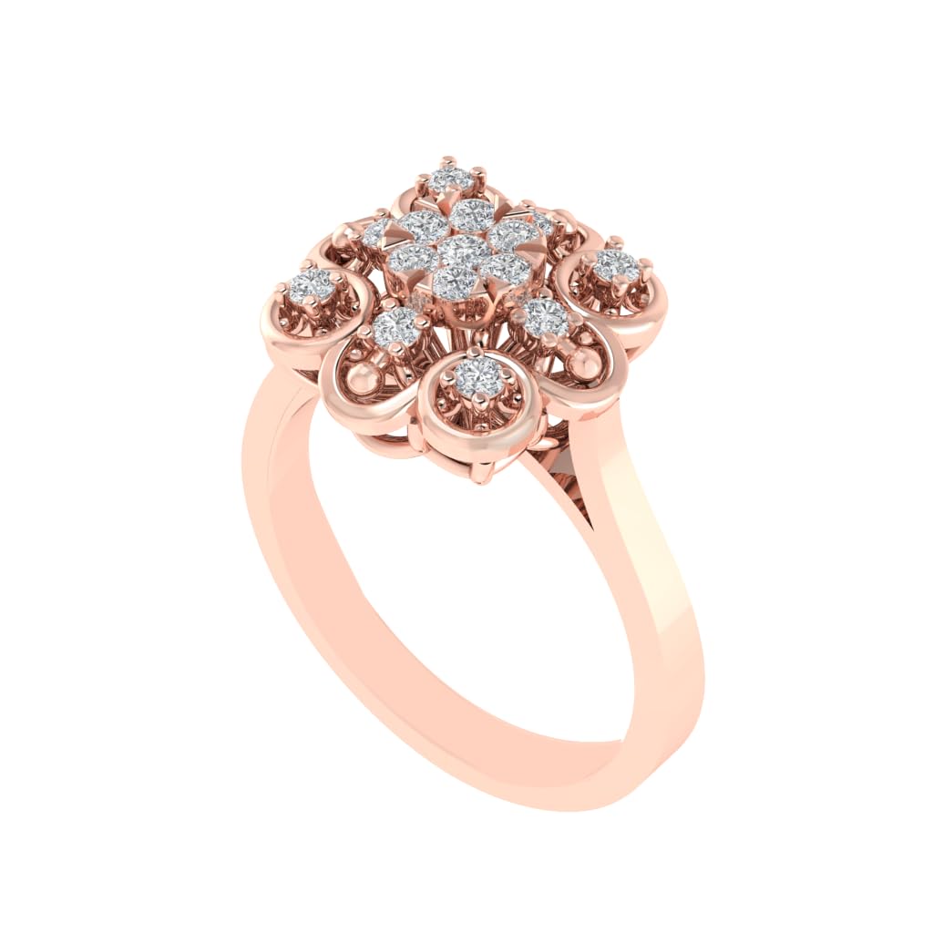 Rose Gold Plated Pure 925 Sterling Silver Solitaire Ring | Diamond Ring for Women and Girls | Model RSR00246-image-23