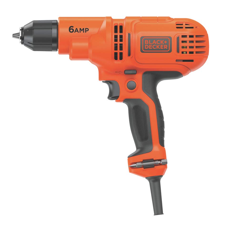 BLACK+DECKER 6.0 Amp 3/8 in. Electric Drill/Driver Kit (DR340C)