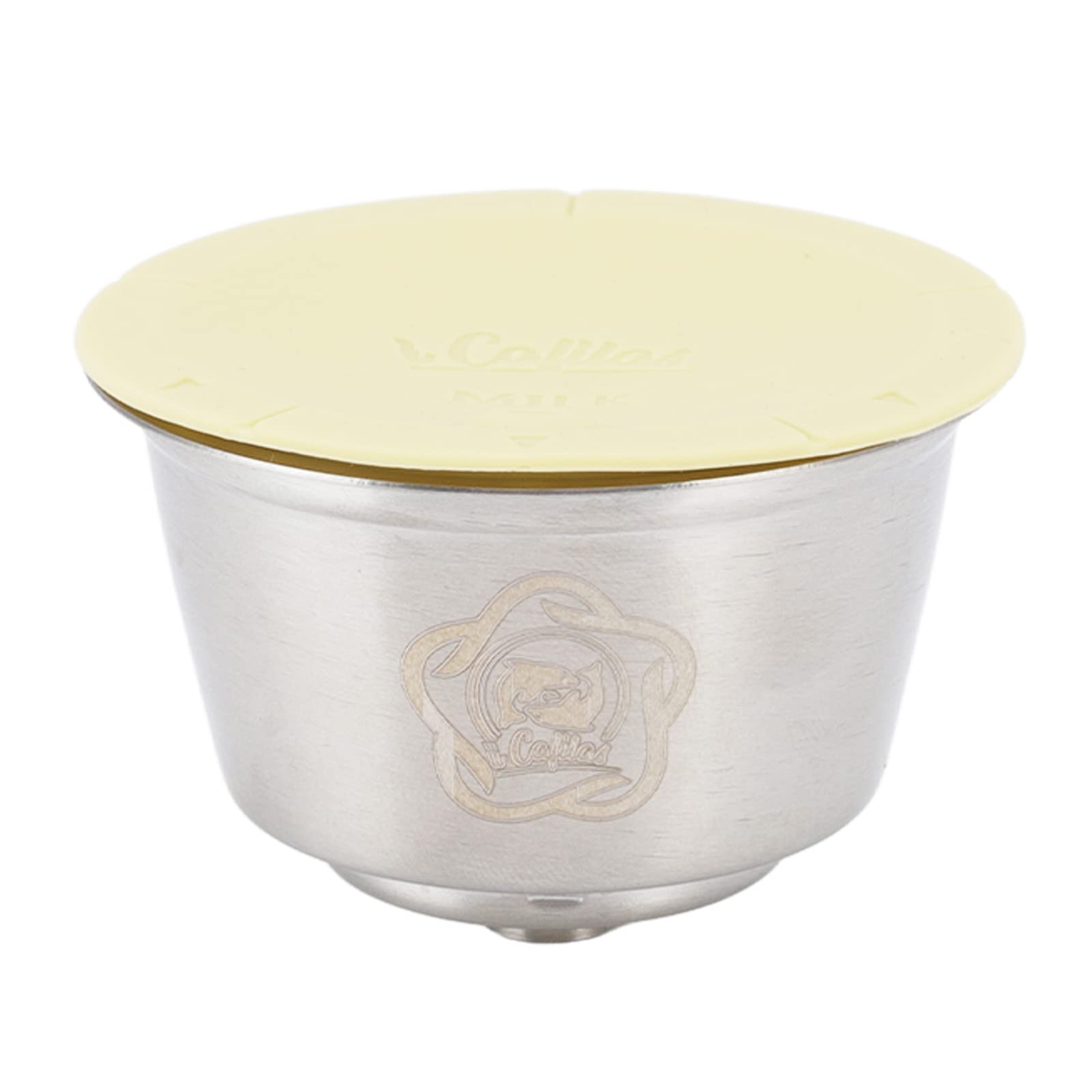 Taza recargable reutilizable de la cápsula del café de la taza de la cápsula del café del acero inoxidable con la cubierta del silicón