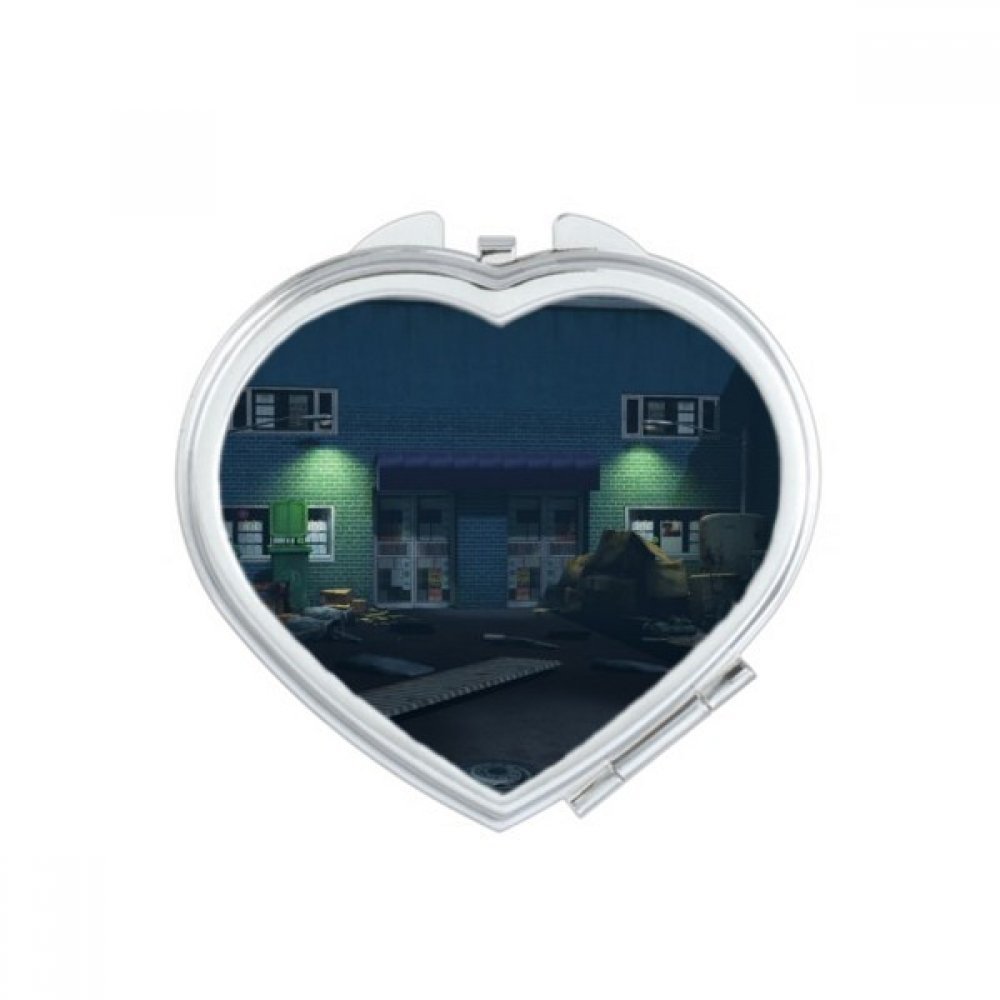 Miroir compact mignon zombie portable pour sac de voyage