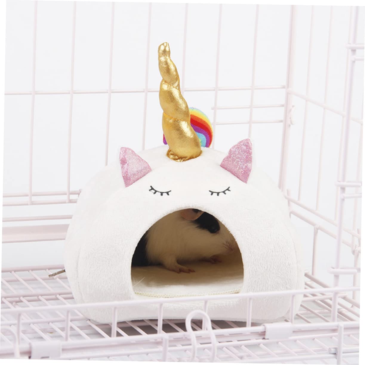 CORHAD 1Pc Warm Pet Nest for Animals Cozy Sleeping Bed for Hamsters Mice Hedgehogs and Guinea Pigs Durable Winter Shelter Present for