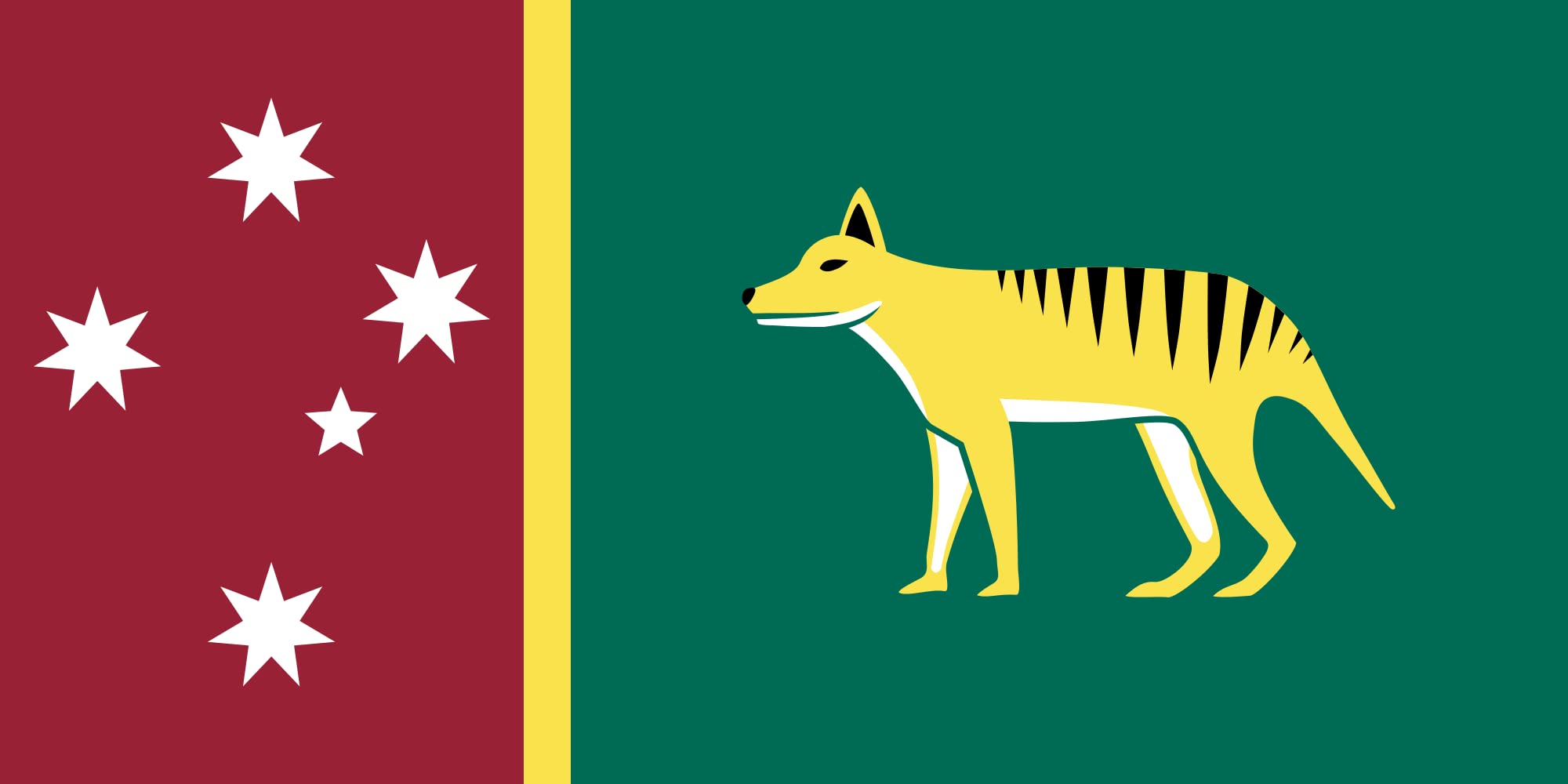 Drapeau Large Tasmania Proposal pavillon de collection grand format