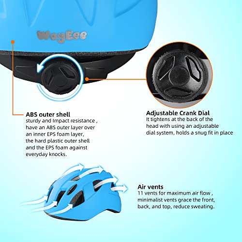 WayEee Casque Vélo Enfant Casque de Roller Casque de Sécurité Réglable pour Enfants de 4 à 12 Ans Casque de Sport pour Scooter Vélo Skateboard Patinage - Image 4
