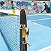 Vermont Pickleball Posts [Regulation Size] - Round or Square Posts, Optional Ground Sockets | Green, Black or Blue | For Hard or Grass Surfaces | POSTS ONLY (Round, Black, Without Ground Sockets)