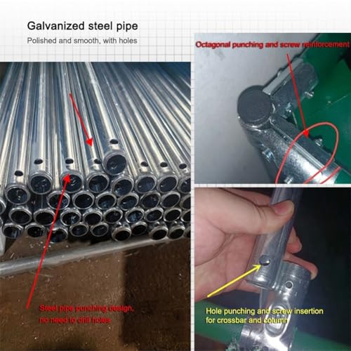 Estanque de lona portátil para peces: depósito impermeable sobre el suelo con drenaje 4