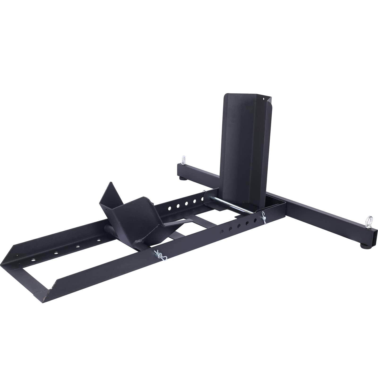 Soporte de motocicleta duradero de capacidad de 1800 libras / calzo de rueda - ajustable, acero chapado, resistente a la corrosión con adaptador de rueda inclinable, adecuado para múltiples