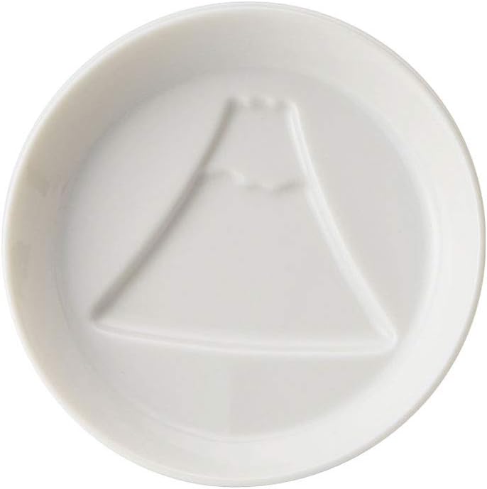 TAMAKI T-867242 Soy Sauce Plate, Mt. Fuji, Diameter 3.3 x Height 0.7 inches (8.3 x 1.8 cm), Microwave and Dishwasher Safe, Made in Japan