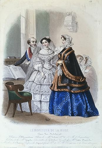 Robe de mariée par Jules David poster sur toile 58x90 cm pour habiller un grand mur vide facilement