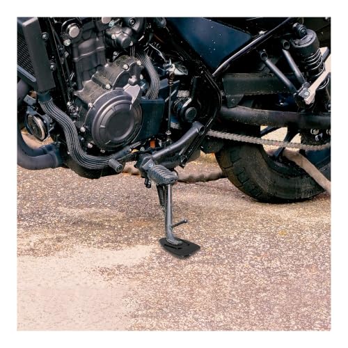 Plaque de support support de stationnement moto avec embase élargie antidérapante
