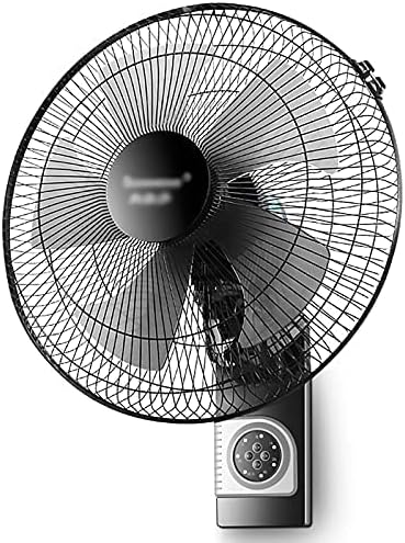 Oscillating Wall Mount Fan 3 Speeds Adjustable Tilt 16 Inches for Bedroom Home Kitchen Garage Remote Control