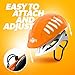 BTR High Visibility Orange Universal Size Bike/Bicycle Waterproof Helmet Cover with Reflective Stripes - One Size Fits All