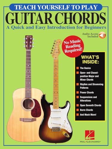 Teach Yourself to Play Guitar Chords - A Quick and Easy Introduction for Beginners | TAB with Online Audio | Open and Barre Chords, Strumming Patterns, Rhythm, Power Chords