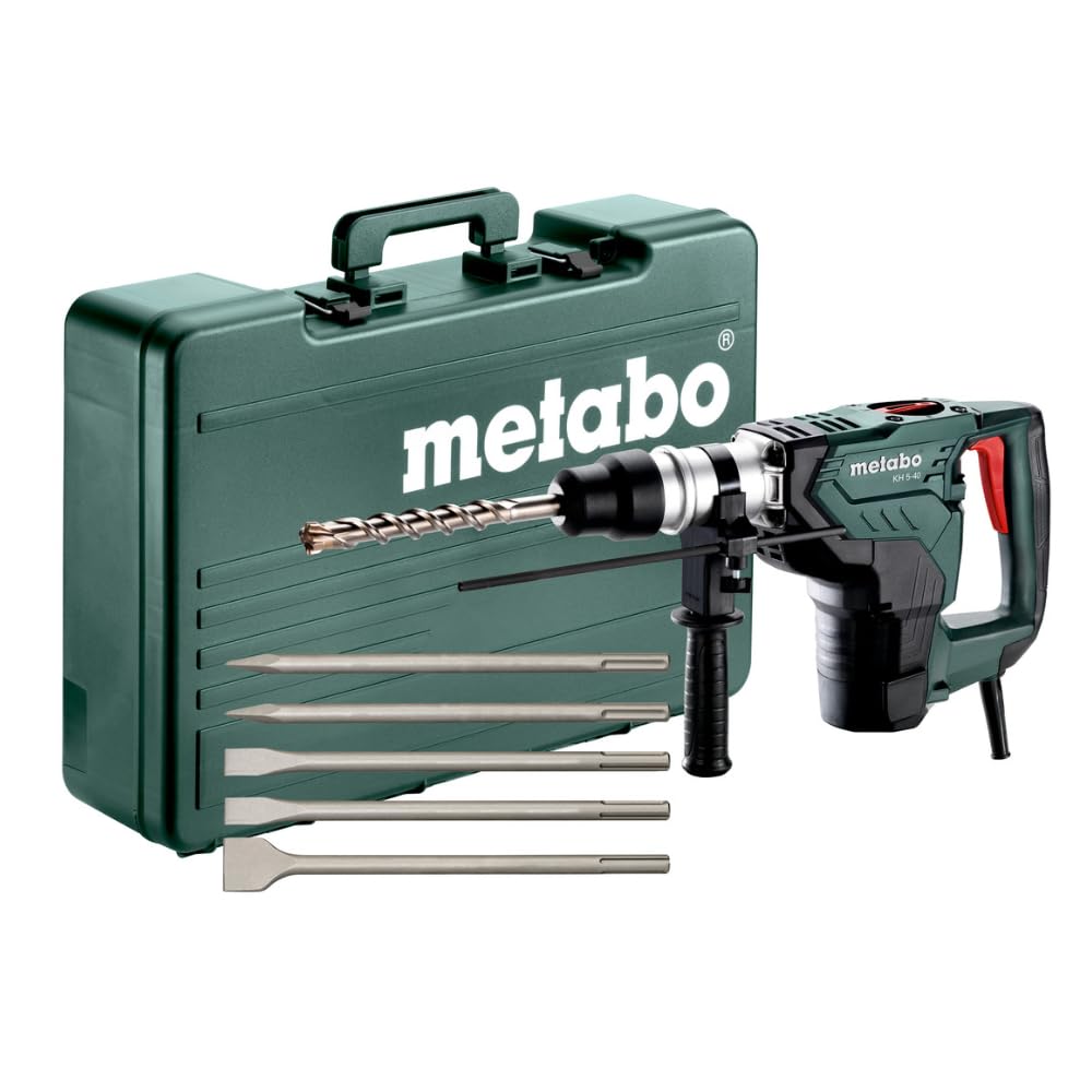 Metabo Marteau combiné Kit, 1100 W, 5 pièces de burins