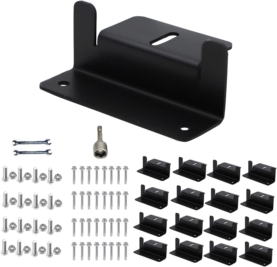 Solar Panel Mounting Brackets Z Bracket, with Nuts and Bolts,Suitable for 50W to 150W Solar Panels on RV,Boats,Motorhome, Cabins, Sheds, Garages,Off Grid, Stainless Steel, 2 Units (8PCS)