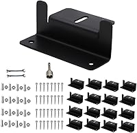 Vista 8 de Soportes de montaje en Z para panel solar, con tuercas y pernos, adecuados para paneles solares de 50 W a 150 W en RV, barcos, autocaravanas
